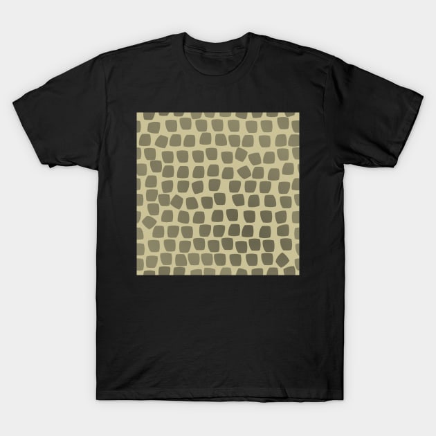 Leopard Mosaic on Beige 5748 T-Shirt by ArtticArlo